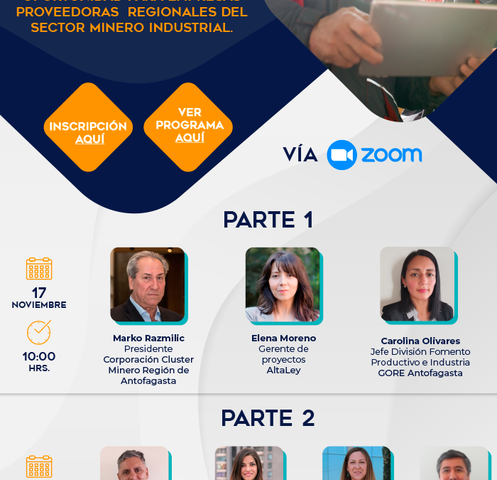 Corporación Cluster Minero Región de Antofagasta invita a empresas regionales a seminario FIC-R sobre mejoras a la competitividad