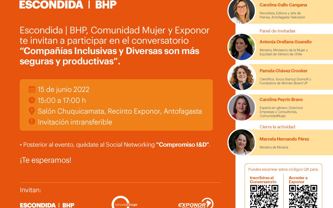 CONVERSATORIO: “Compañías Inclusivas y Diversas son más seguras y productivas”